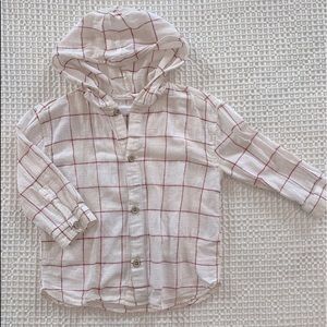 Zara Linen Button Up shirt